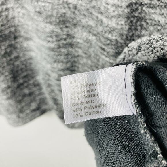 Lane Bryant Size 18 20 Contrast Sleeve Tweed Top Black White Career Work Casual - Picture 5 of 6